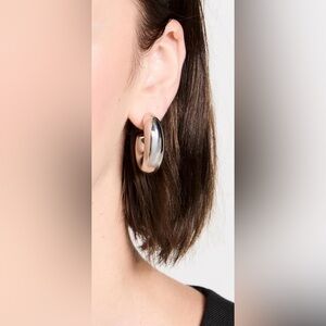 Shashi Silver Hoops